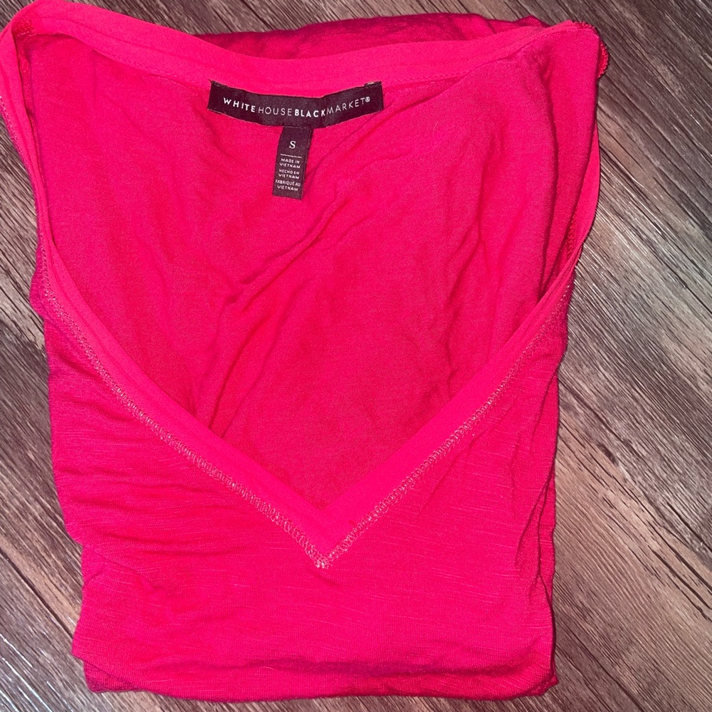 White House black market hot pink shirt